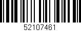 Código de barras (EAN, GTIN, SKU, ISBN): '52107461'