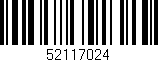 Código de barras (EAN, GTIN, SKU, ISBN): '52117024'