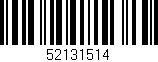Código de barras (EAN, GTIN, SKU, ISBN): '52131514'