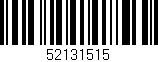 Código de barras (EAN, GTIN, SKU, ISBN): '52131515'