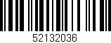 Código de barras (EAN, GTIN, SKU, ISBN): '52132036'
