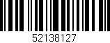 Código de barras (EAN, GTIN, SKU, ISBN): '52138127'