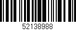 Código de barras (EAN, GTIN, SKU, ISBN): '52138988'