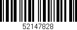 Código de barras (EAN, GTIN, SKU, ISBN): '52147828'