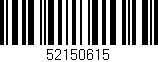 Código de barras (EAN, GTIN, SKU, ISBN): '52150615'
