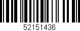Código de barras (EAN, GTIN, SKU, ISBN): '52151436'