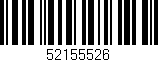 Código de barras (EAN, GTIN, SKU, ISBN): '52155526'