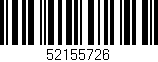 Código de barras (EAN, GTIN, SKU, ISBN): '52155726'