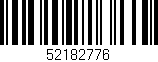 Código de barras (EAN, GTIN, SKU, ISBN): '52182776'