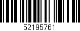 Código de barras (EAN, GTIN, SKU, ISBN): '52195761'