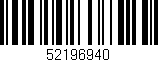 Código de barras (EAN, GTIN, SKU, ISBN): '52196940'