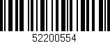 Código de barras (EAN, GTIN, SKU, ISBN): '52200554'
