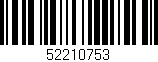 Código de barras (EAN, GTIN, SKU, ISBN): '52210753'