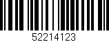 Código de barras (EAN, GTIN, SKU, ISBN): '52214123'
