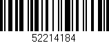 Código de barras (EAN, GTIN, SKU, ISBN): '52214184'