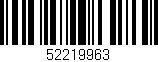 Código de barras (EAN, GTIN, SKU, ISBN): '52219963'