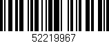 Código de barras (EAN, GTIN, SKU, ISBN): '52219967'