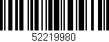 Código de barras (EAN, GTIN, SKU, ISBN): '52219980'