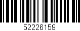 Código de barras (EAN, GTIN, SKU, ISBN): '52226159'