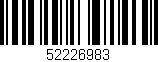 Código de barras (EAN, GTIN, SKU, ISBN): '52226983'