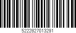 Código de barras (EAN, GTIN, SKU, ISBN): '5222827013291'