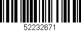 Código de barras (EAN, GTIN, SKU, ISBN): '52232671'
