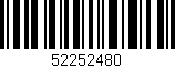 Código de barras (EAN, GTIN, SKU, ISBN): '52252480'