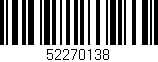 Código de barras (EAN, GTIN, SKU, ISBN): '52270138'