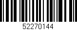 Código de barras (EAN, GTIN, SKU, ISBN): '52270144'