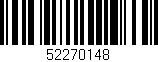 Código de barras (EAN, GTIN, SKU, ISBN): '52270148'