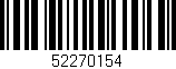 Código de barras (EAN, GTIN, SKU, ISBN): '52270154'