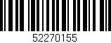 Código de barras (EAN, GTIN, SKU, ISBN): '52270155'