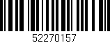 Código de barras (EAN, GTIN, SKU, ISBN): '52270157'
