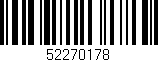 Código de barras (EAN, GTIN, SKU, ISBN): '52270178'