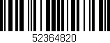 Código de barras (EAN, GTIN, SKU, ISBN): '52364820'