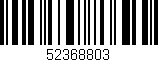 Código de barras (EAN, GTIN, SKU, ISBN): '52368803'