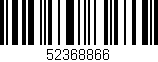 Código de barras (EAN, GTIN, SKU, ISBN): '52368866'