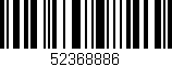 Código de barras (EAN, GTIN, SKU, ISBN): '52368886'