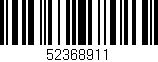 Código de barras (EAN, GTIN, SKU, ISBN): '52368911'
