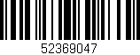 Código de barras (EAN, GTIN, SKU, ISBN): '52369047'