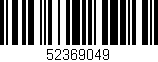 Código de barras (EAN, GTIN, SKU, ISBN): '52369049'