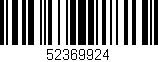Código de barras (EAN, GTIN, SKU, ISBN): '52369924'