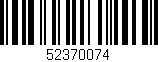 Código de barras (EAN, GTIN, SKU, ISBN): '52370074'