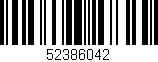 Código de barras (EAN, GTIN, SKU, ISBN): '52386042'