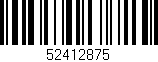 Código de barras (EAN, GTIN, SKU, ISBN): '52412875'