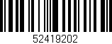 Código de barras (EAN, GTIN, SKU, ISBN): '52419202'