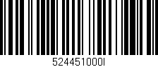 Código de barras (EAN, GTIN, SKU, ISBN): '524451000I'