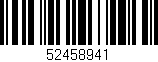 Código de barras (EAN, GTIN, SKU, ISBN): '52458941'