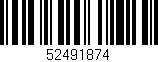 Código de barras (EAN, GTIN, SKU, ISBN): '52491874'