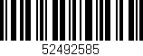 Código de barras (EAN, GTIN, SKU, ISBN): '52492585'
